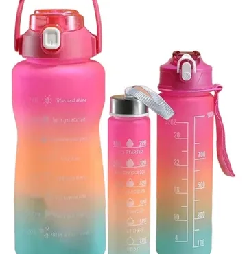 Kit Garrafa Motivacional Água LYOR