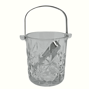 Balde Vidro para Gelo com Alça e Pegador Grego