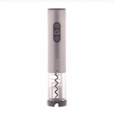 Saca-Rolhas Elétrico de Aço Inox com Entrada USB