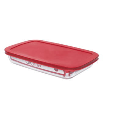 Assadeira De Vidro Retangular Com Tampa 1,5L