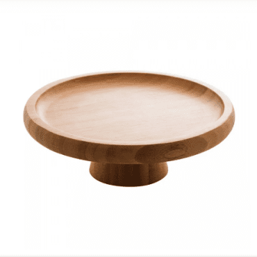 Prato  para Bolo com Pé de Bambu