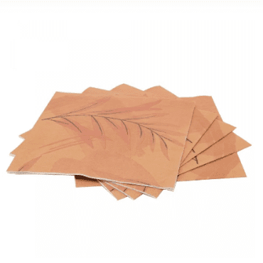 Conjunto de 20 Guardanapos de Papel Estampado Leaf