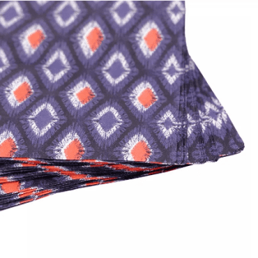 Conjunto de 20 Guardanapos de Papel Estampado Ikat