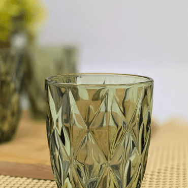 Jogo de  4 Copos Diamond  Verde 270ml