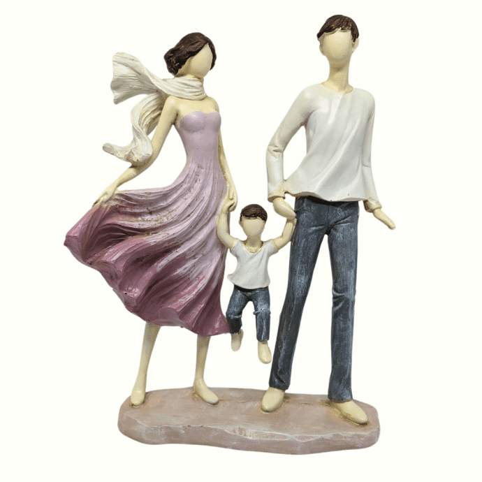 Estatueta Família com filho