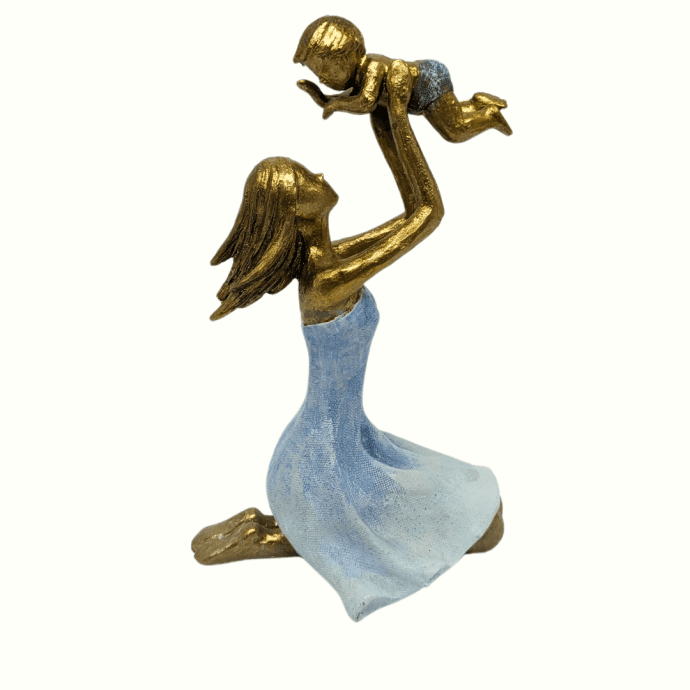Estatueta Mamãe e Bebê