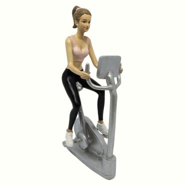 Estatueta  Moça na Bicicleta ergométrica