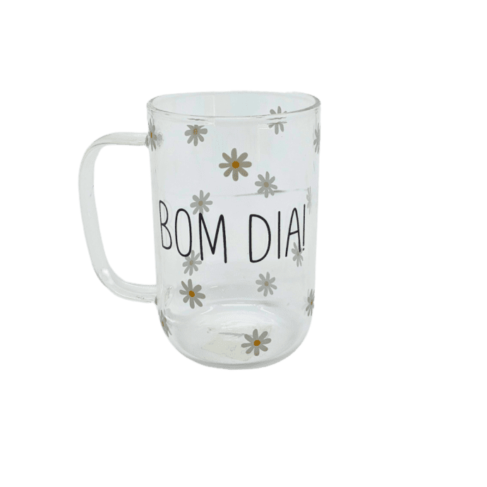 Caneca de Borossilicato Bom Dia