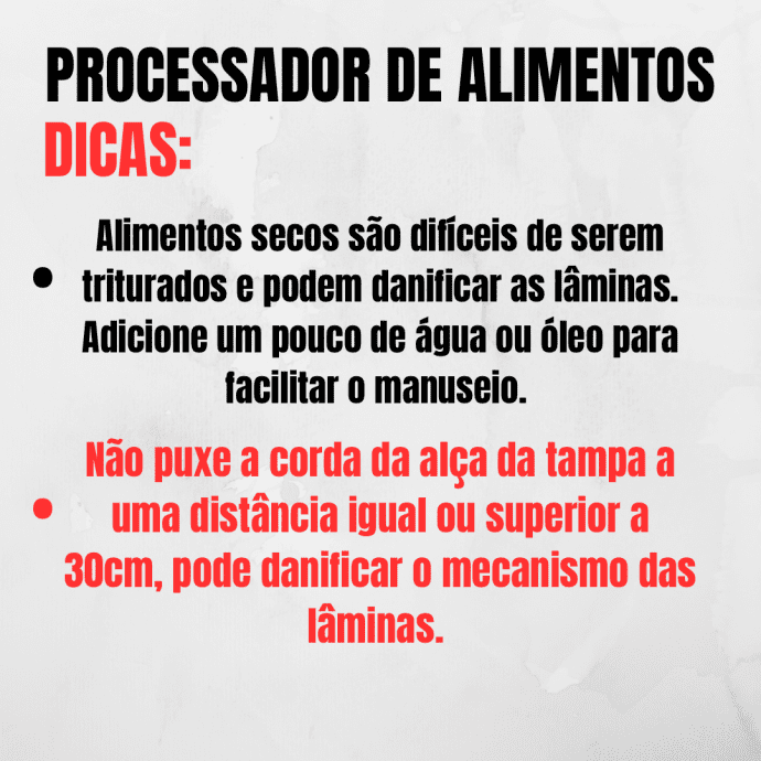 PROCESSADOR DE ALIMENTOS