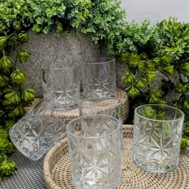 Conjunto de 6 Copos Baixos de Vidro Stella 300ml