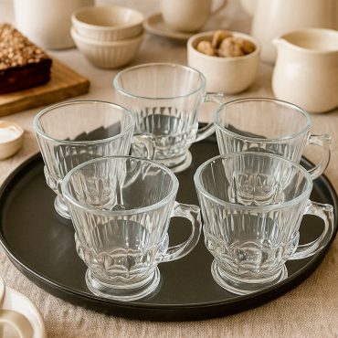 Conjunto 5 Canecas Moca Vidro 100ml SP09-A