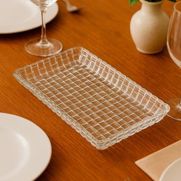 Travessa de Vidro Transparente Tress 25x12x2 SP21-A